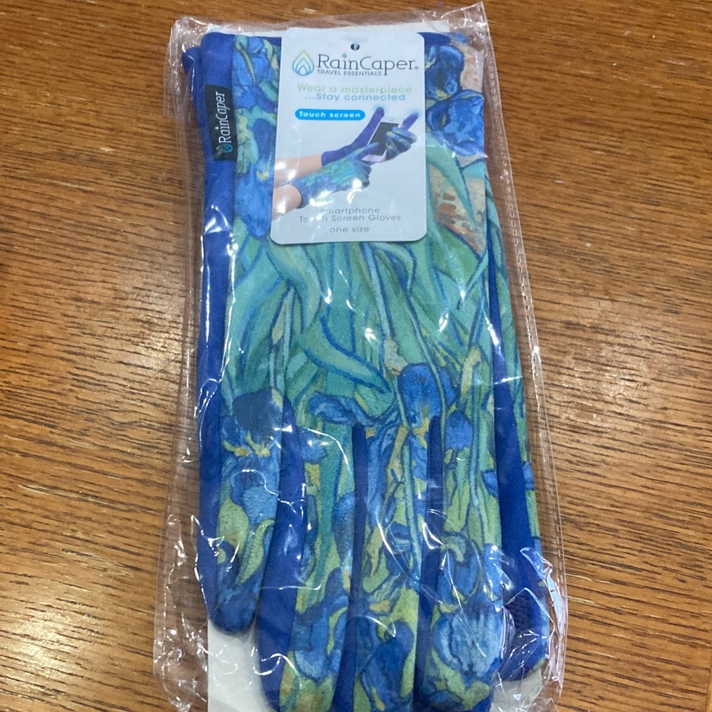 RainCaper Blue Floral Gloves